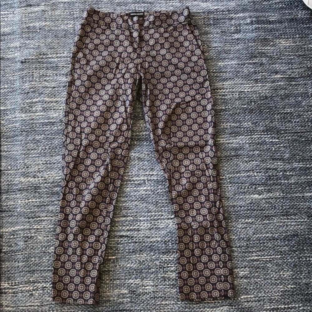 Warehouse (UK) brand pajama-style trousers